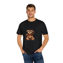 Load image into Gallery viewer, Garment-Dyed "Genius Bear" T-shirt