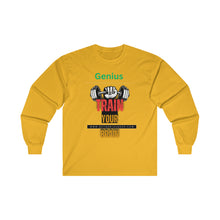 Load image into Gallery viewer, "Genius Train Your Brain" Ultra Cotton Long Sleeve Tee