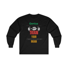 Load image into Gallery viewer, "Genius Train Your Brain" Ultra Cotton Long Sleeve Tee