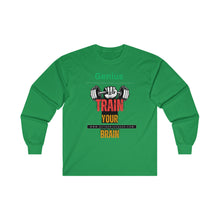Load image into Gallery viewer, "Genius Train Your Brain" Ultra Cotton Long Sleeve Tee