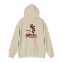 Load image into Gallery viewer, Hoodie — Patriotic Soldier Vintage Graphic Hoodie