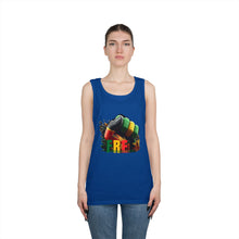 Load image into Gallery viewer, Reggae Freedom Tank Top — Rasta Colors & Afro Pride Graphic
