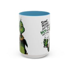 Load image into Gallery viewer, Grinch Coffee Mug – “Some People Just Drain the Nice Right Out of You” Accent Mug