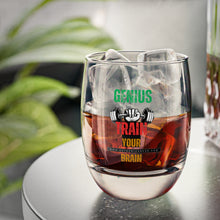 Load image into Gallery viewer, "Train Your Brain Genius" Whiskey Glass