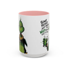 Load image into Gallery viewer, Grinch Coffee Mug – “Some People Just Drain the Nice Right Out of You” Accent Mug

