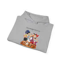 Load image into Gallery viewer, Hoodie — "Stoneage Genius" Retro Cartoon Crew Pullover
