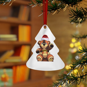 Genius Bear Metal Ornaments