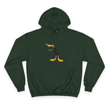 Load image into Gallery viewer, Champion Hoodie - Genius Duck Damn Skippy Design
