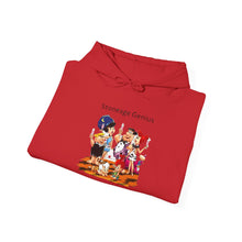 Load image into Gallery viewer, Hoodie — "Stoneage Genius" Retro Cartoon Crew Pullover
