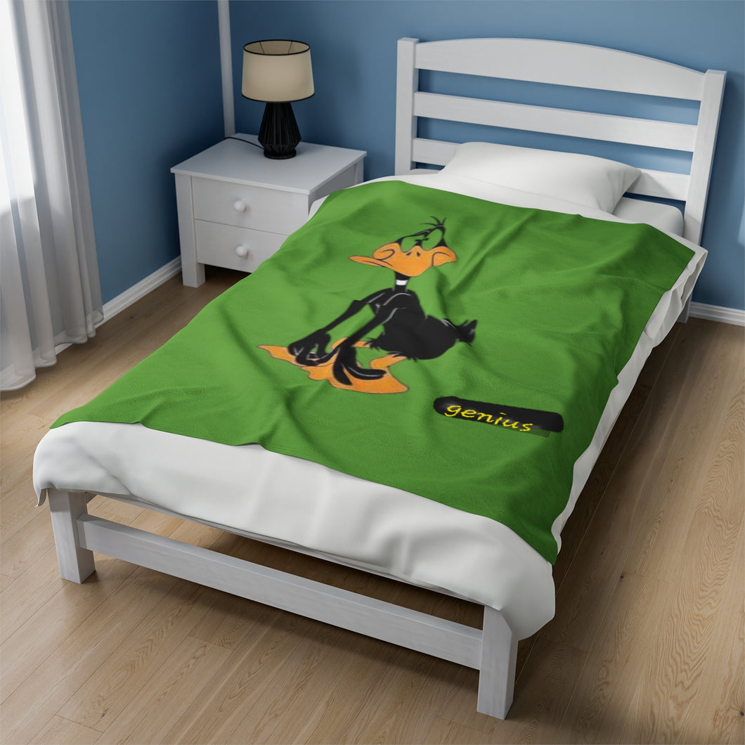 Genius Duck Velveteen Plush Blanket