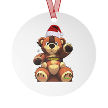 Load image into Gallery viewer, Genius Bear Metal Ornaments
