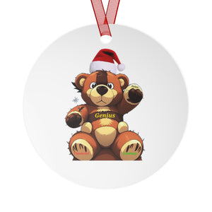 Genius Bear Metal Ornaments