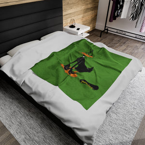 Genius Duck Velveteen Plush Blanket