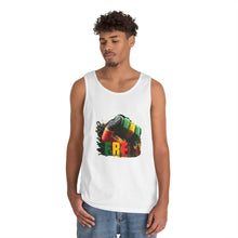 Load image into Gallery viewer, Reggae Freedom Tank Top — Rasta Colors &amp; Afro Pride Graphic
