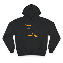 Load image into Gallery viewer, Champion Hoodie - Genius Duck Damn Skippy Design
