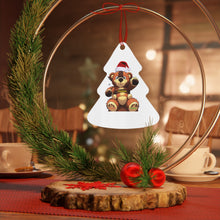 Load image into Gallery viewer, Genius Bear Metal Ornaments
