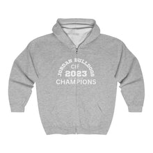 Load image into Gallery viewer, &quot;Jordan Bulldog Championship&quot; Heavy Blend™ Full Zip Hooded Sweatshirt
