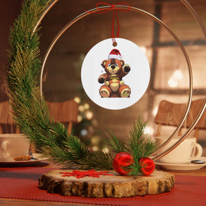 Genius Bear Metal Ornaments