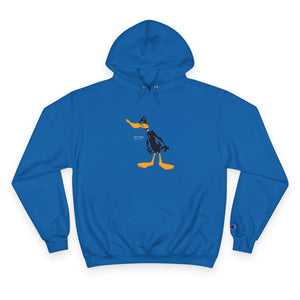 Champion Hoodie - Genius Duck Damn Skippy Design