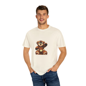 Garment-Dyed "Genius Bear" T-shirt