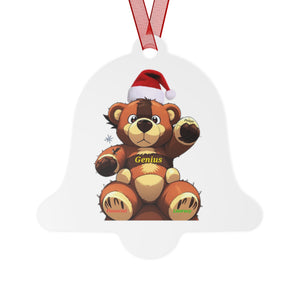 Genius Bear Metal Ornaments