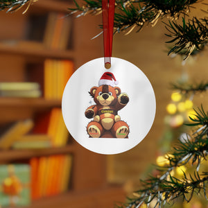 Genius Bear Metal Ornaments