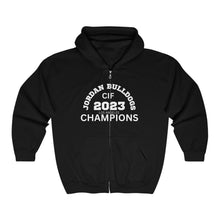 Load image into Gallery viewer, &quot;Jordan Bulldog Championship&quot; Heavy Blend™ Full Zip Hooded Sweatshirt
