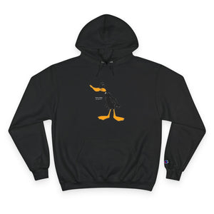 Champion Hoodie - Genius Duck Damn Skippy Design