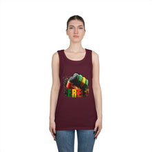 Load image into Gallery viewer, Reggae Freedom Tank Top — Rasta Colors &amp; Afro Pride Graphic
