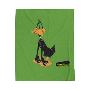 Genius Duck Velveteen Plush Blanket