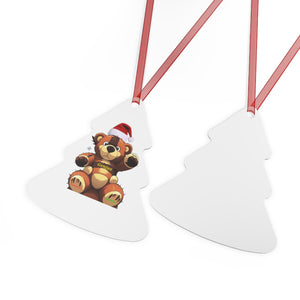 Genius Bear Metal Ornaments