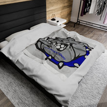 Load image into Gallery viewer, Velveteen Plush &quot;Jordan Bulldog&quot; Blanket
