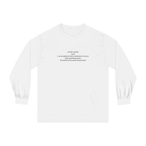 Display Your Genius Classic Long Sleeve T-Shirt